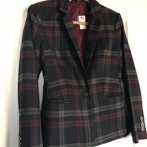 Tailored plaid blazer from Express.